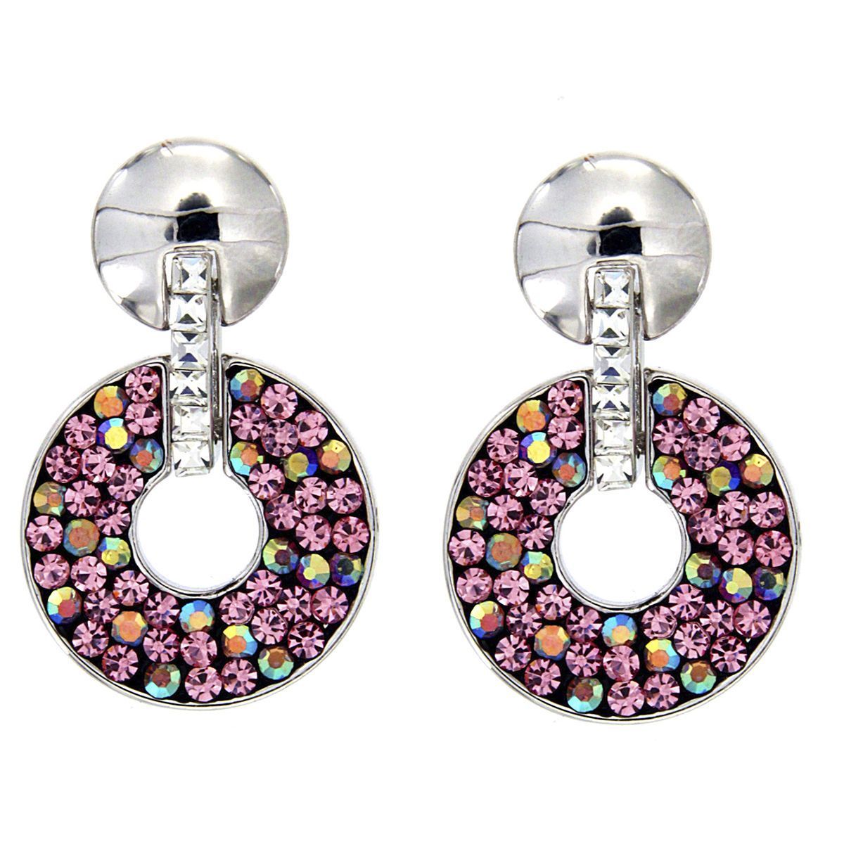 Pendientes Glitter Ring Rose Pendientes Glitter Ring Rose