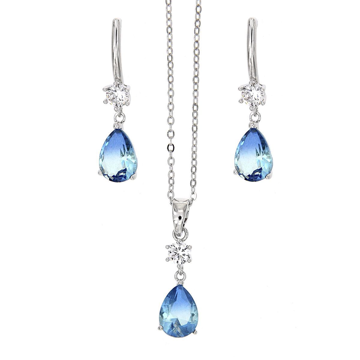 Conjunto Classic Tear Sapphire Conjunto Classic Tear Sapphire