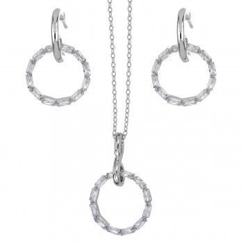 Conjunto Classic Halo en rodio