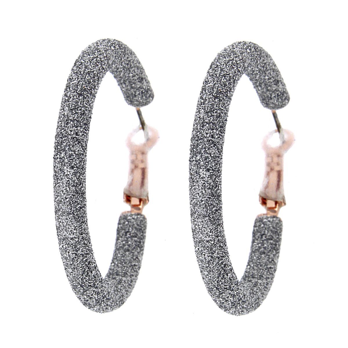 Pendientes Glitter Pipe Silver Pendientes Glitter Pipe Silver