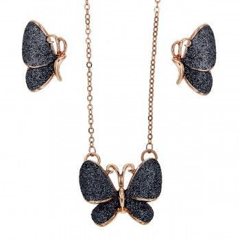 Conjunto Glitter Borboleta