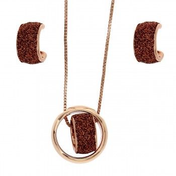 Conjunto Glitter Single Oro Rosa