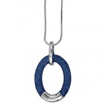 Colgante Glitter Narrow Rodio