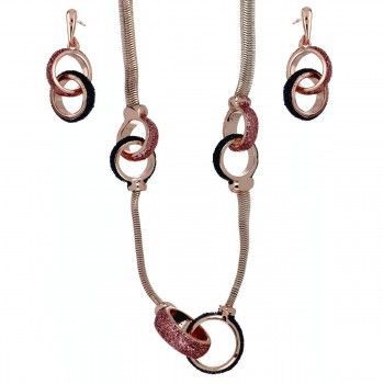 Conjunto Glitter Twine Oro Rosa