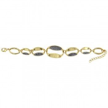Pulsera Glitter Braid Oro