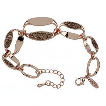Pulsera Glitter Braid Oro Rosa