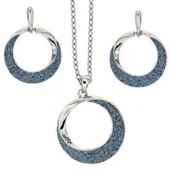 Conjunto Glitter Ribbon Rodio