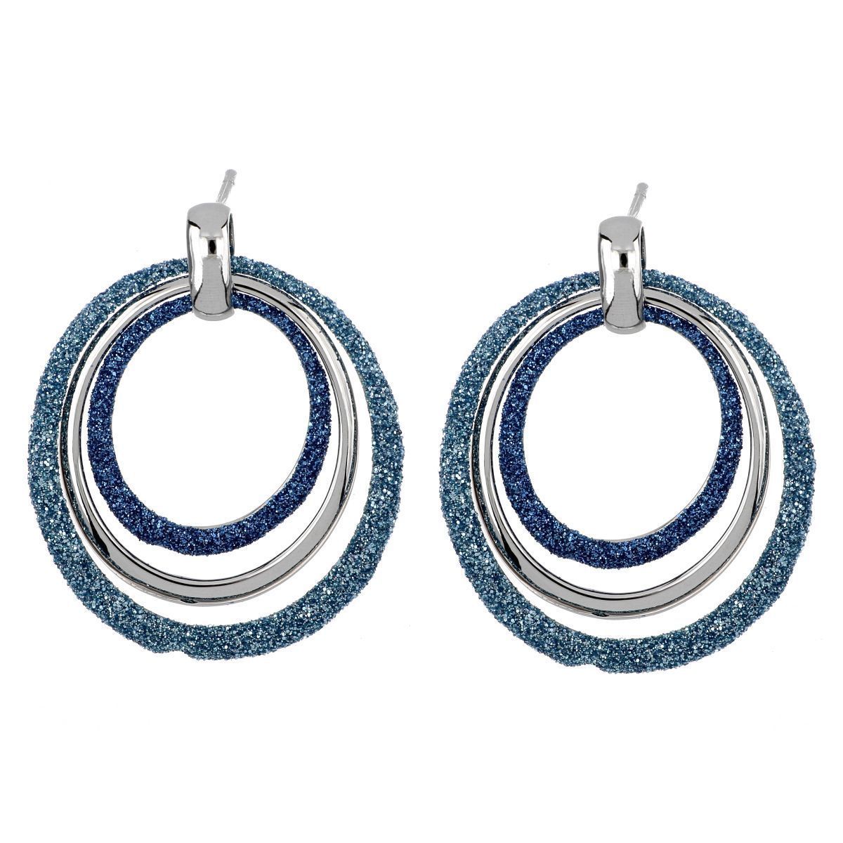 Pendientes Glitter Plush Rodio Pendientes Glitter Plush Rodio