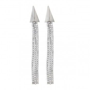 Pendientes Fashion Tetra Rodio