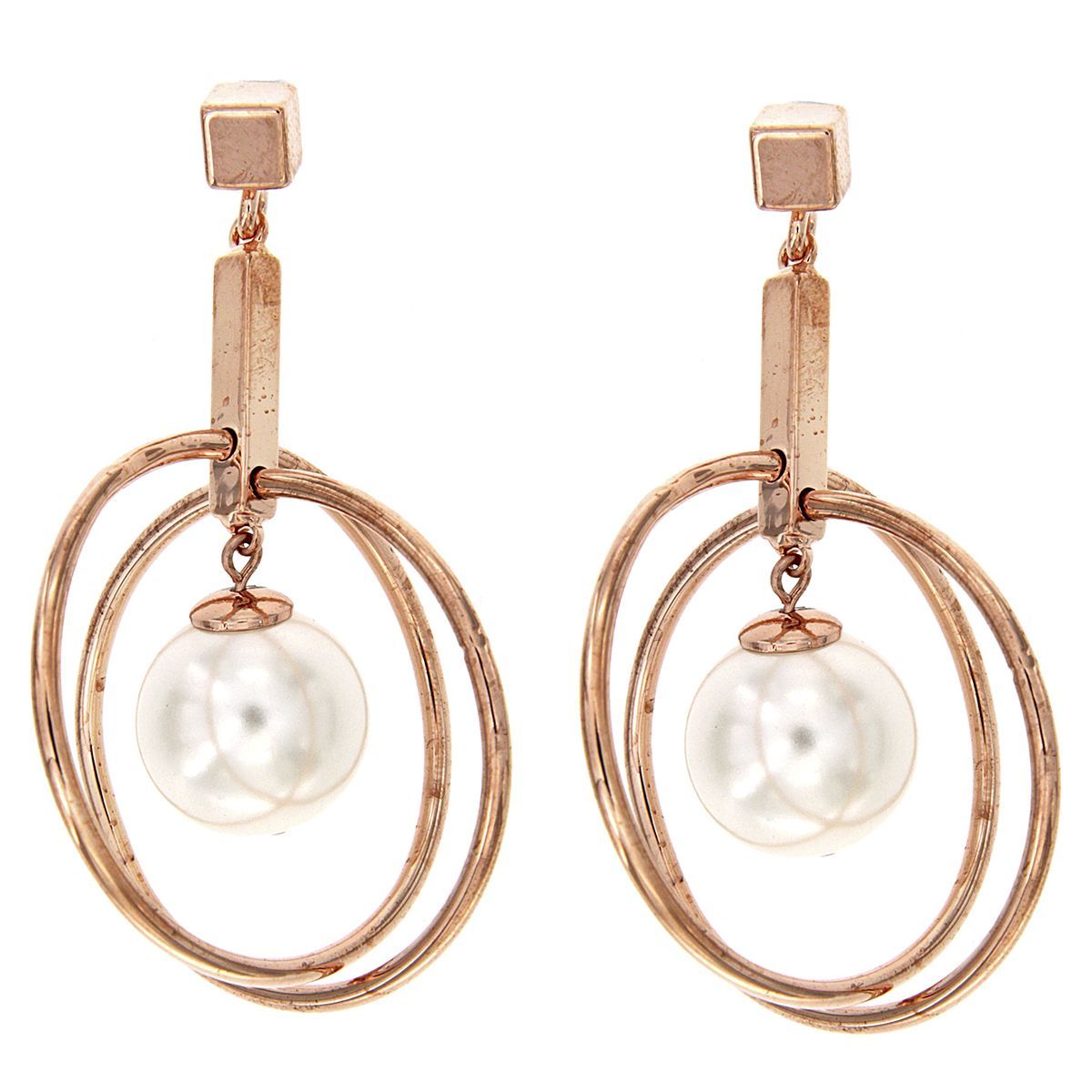 Pendientes Long&Nice Spiral Oro Rosa Pendientes Long&Nice Spiral Oro Rosa