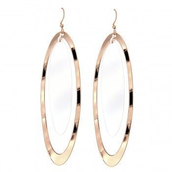 Pendientes largos Ölüdeniz Oro Rosa