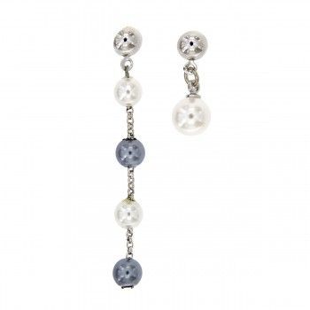 Pendientes Long&Nice Mix Rodio