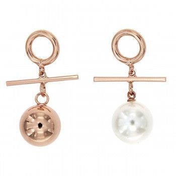 Pendientes Long&Nice Ankh Oro Rosa