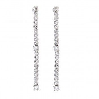 Pendientes Long&Nice Even Rodio