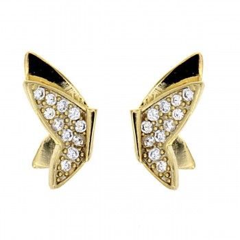 Pendientes CZ Freedom Oro