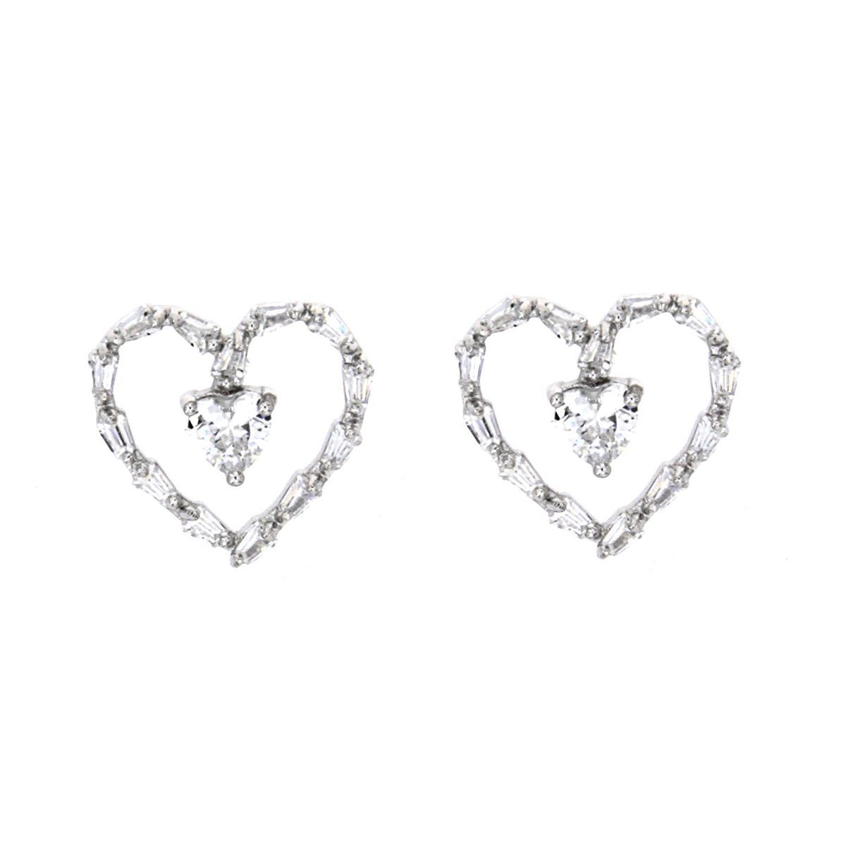 Pendientes CZ Romance Rodio Pendientes CZ Romance Rodio