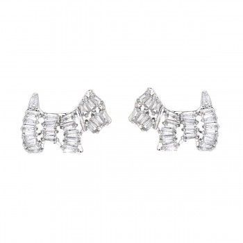 Pendientes CZ Doggy