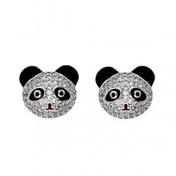Pendientes CZ Panda