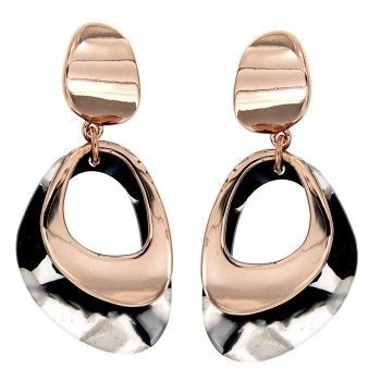 Pendientes largos La Digue Gris