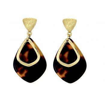 Pendientes largos Eagle Beach Oro