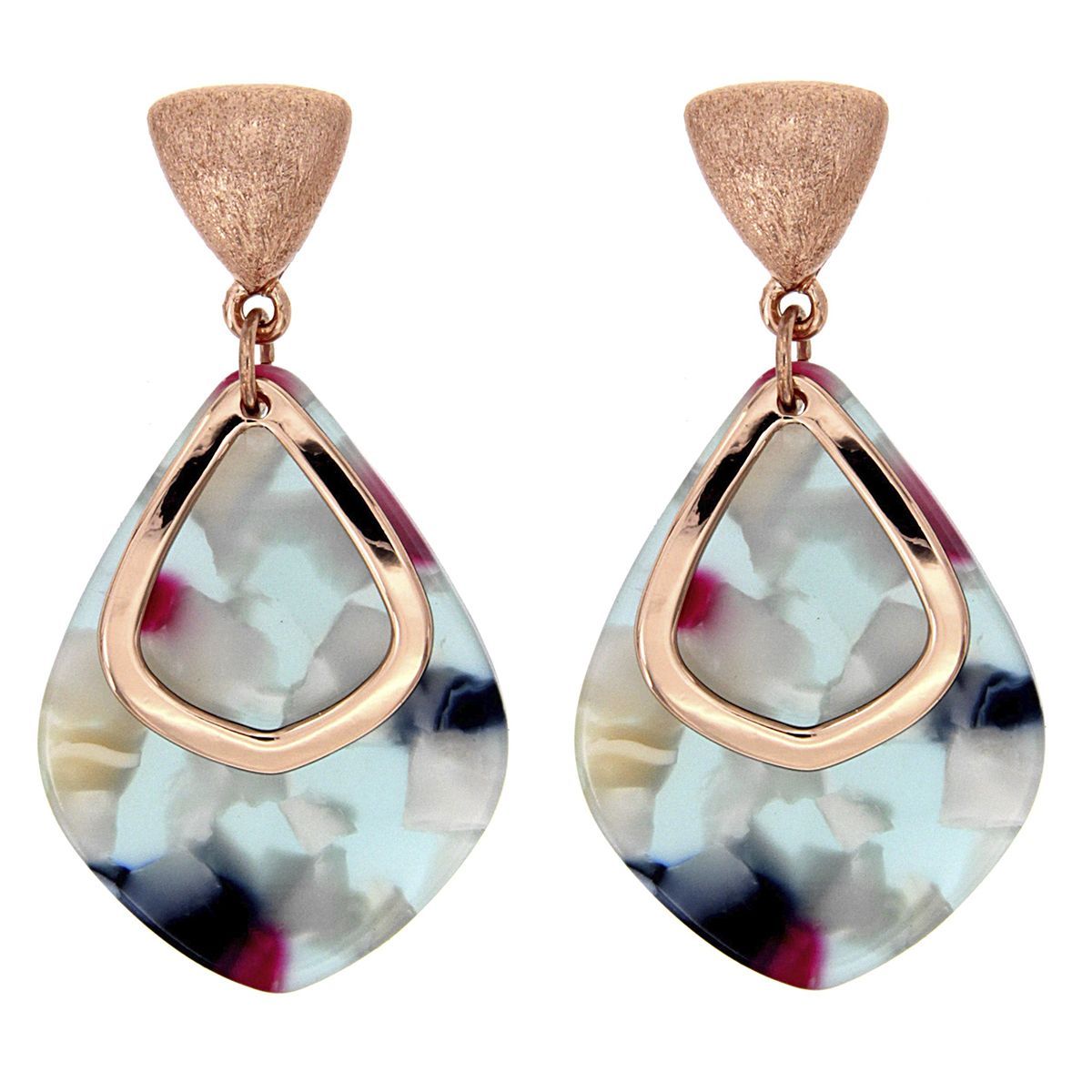 Pendientes largos Eagle Beach Oro Rosa Pendientes largos Eagle Beach Oro Rosa