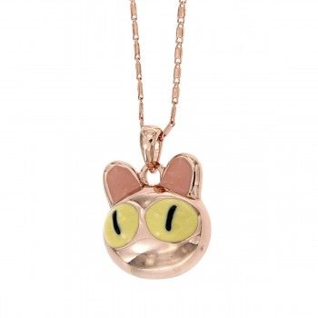 Colgante Cool Kittycat Oro Rosa