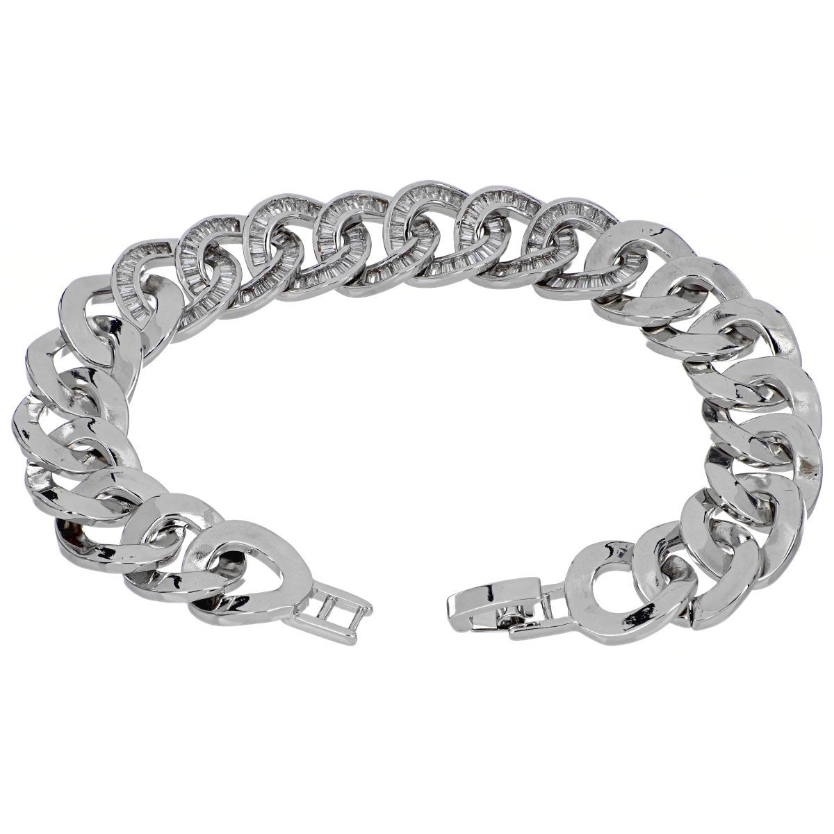 Pulsera Bond Mix en rodio Pulsera Bond Mix en rodio
